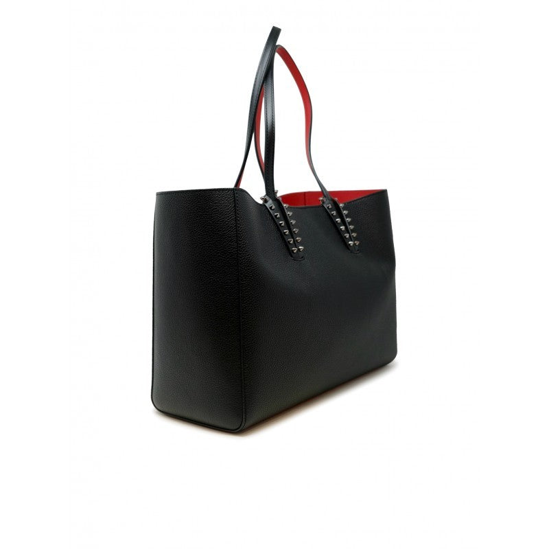 Christian Louboutin Black Calf Leather Cabata Soft Small Bag