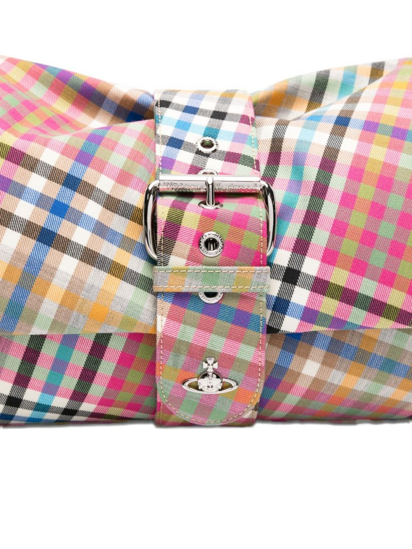 Vivienne Westwood Cylindrical Plaid Bag