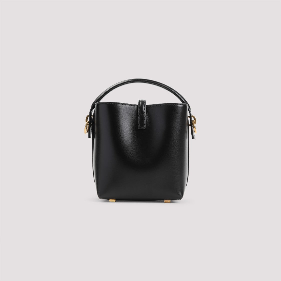 Saint Laurent Mini 37 Black Leather Shoulder Bag