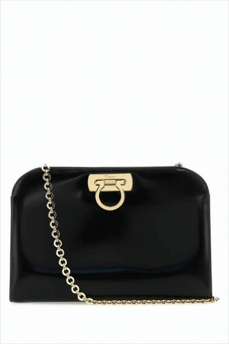 Ferragamo Smooth Calf Leather Shoulder Bag