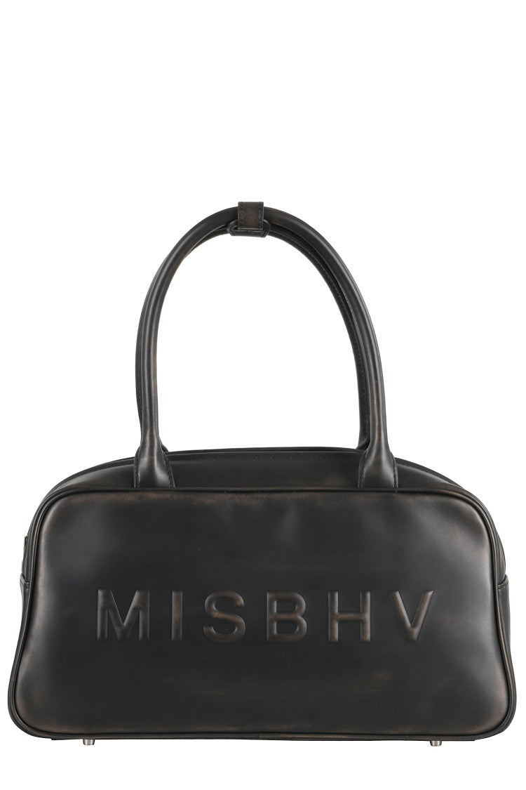 Misbhv Vintage-Inspired Shoulder Bag With Distressed Finish
