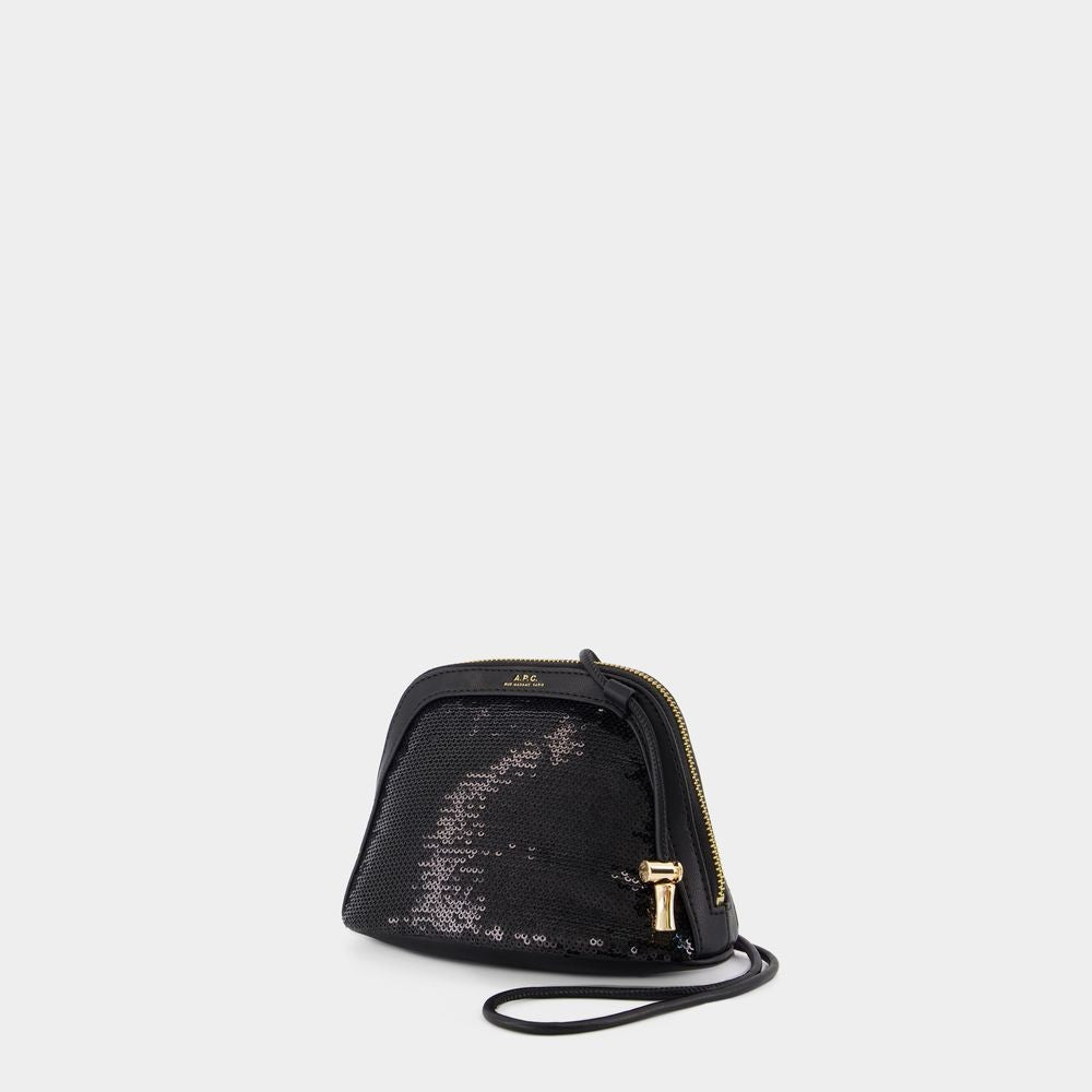A.P.C. Ninon Small Clutch - Synthetic - Black