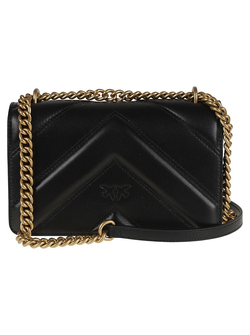 Pinko Quilted Nappa Leather Crossbody Bag