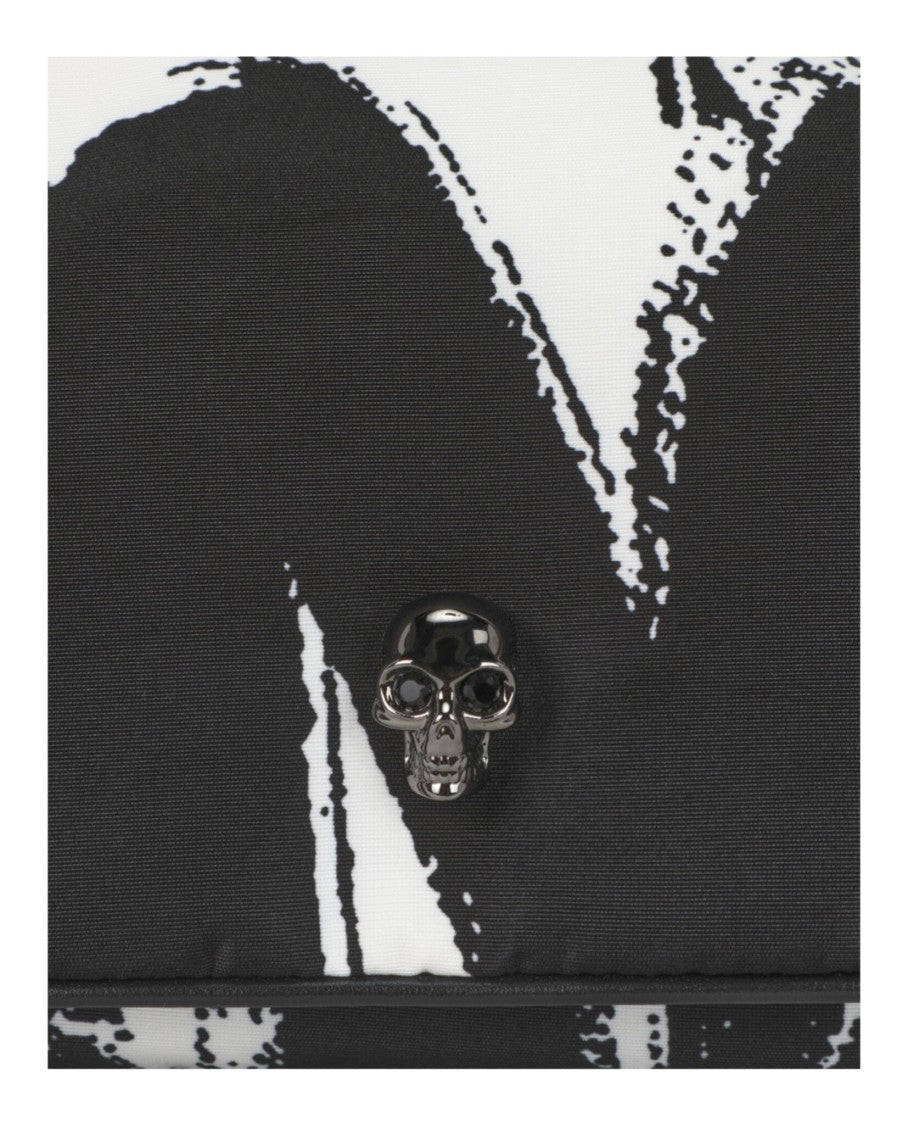 Alexander Mcqueen Small Graffiti Skull Shoulder Bag