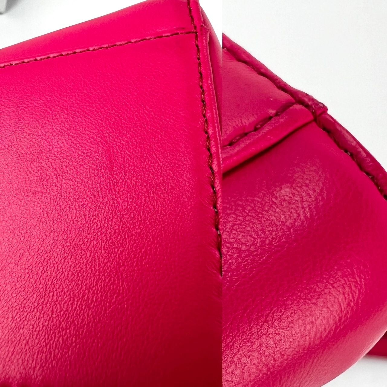 FENDI Mini Peekaboo Pink Leather Handbag