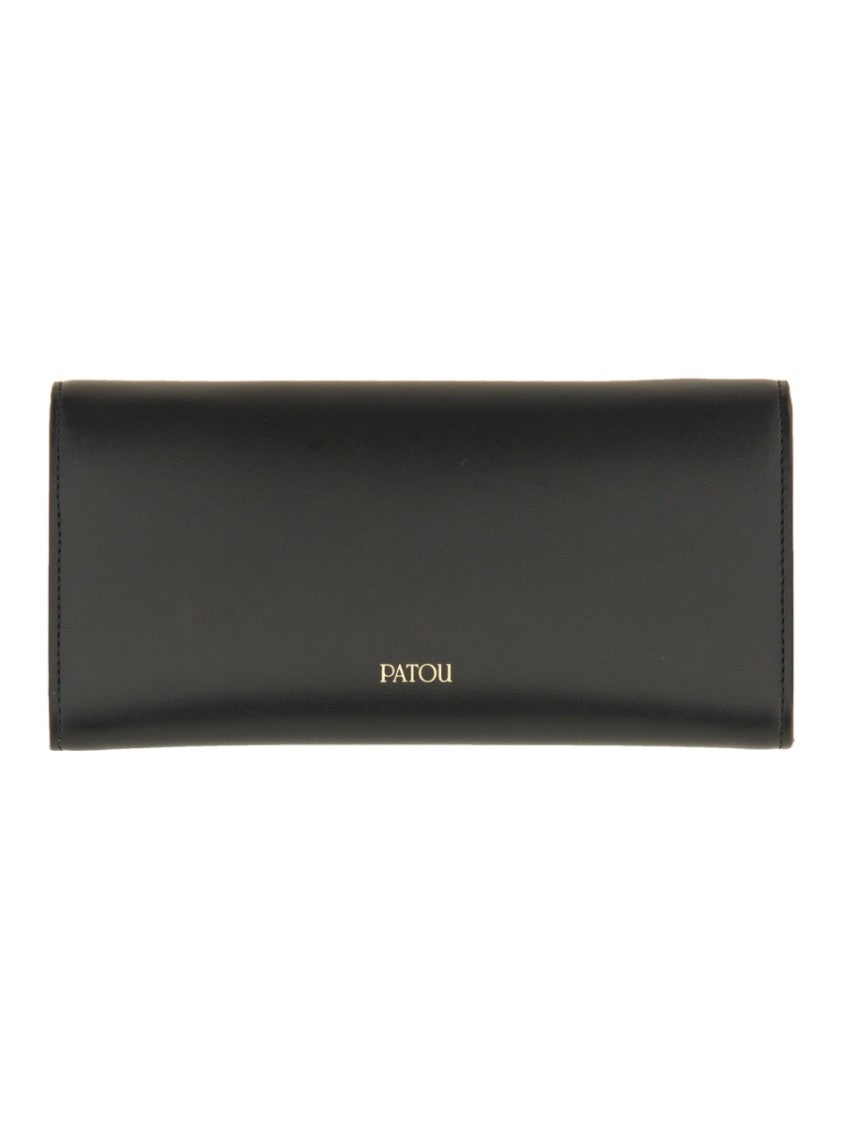 Patou Black Leather Pochette
