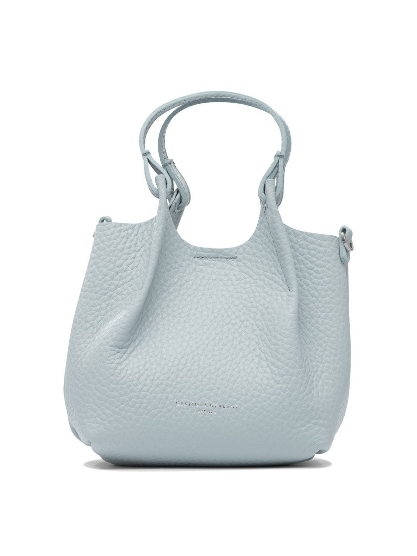 Gianni Chiarini Light Blue Leather Handbag
