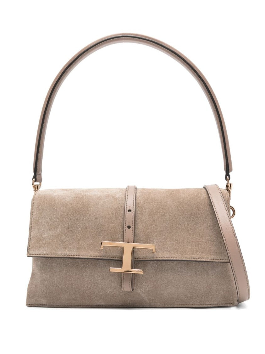 Tod's Structured Suede Handbag