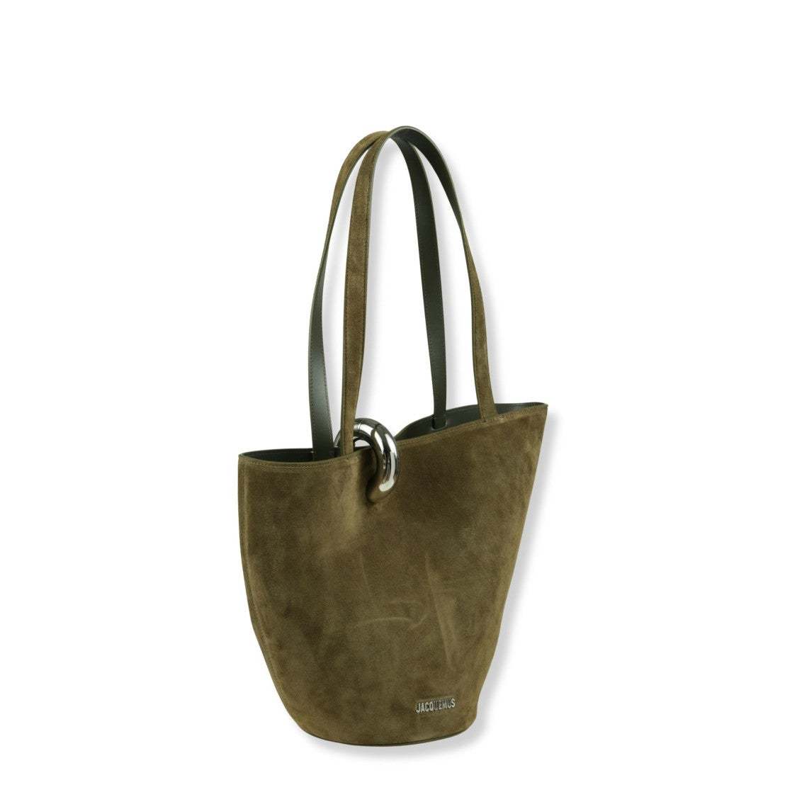 Jacquemus Medium Bucket Handbag With Asymmetric Hem