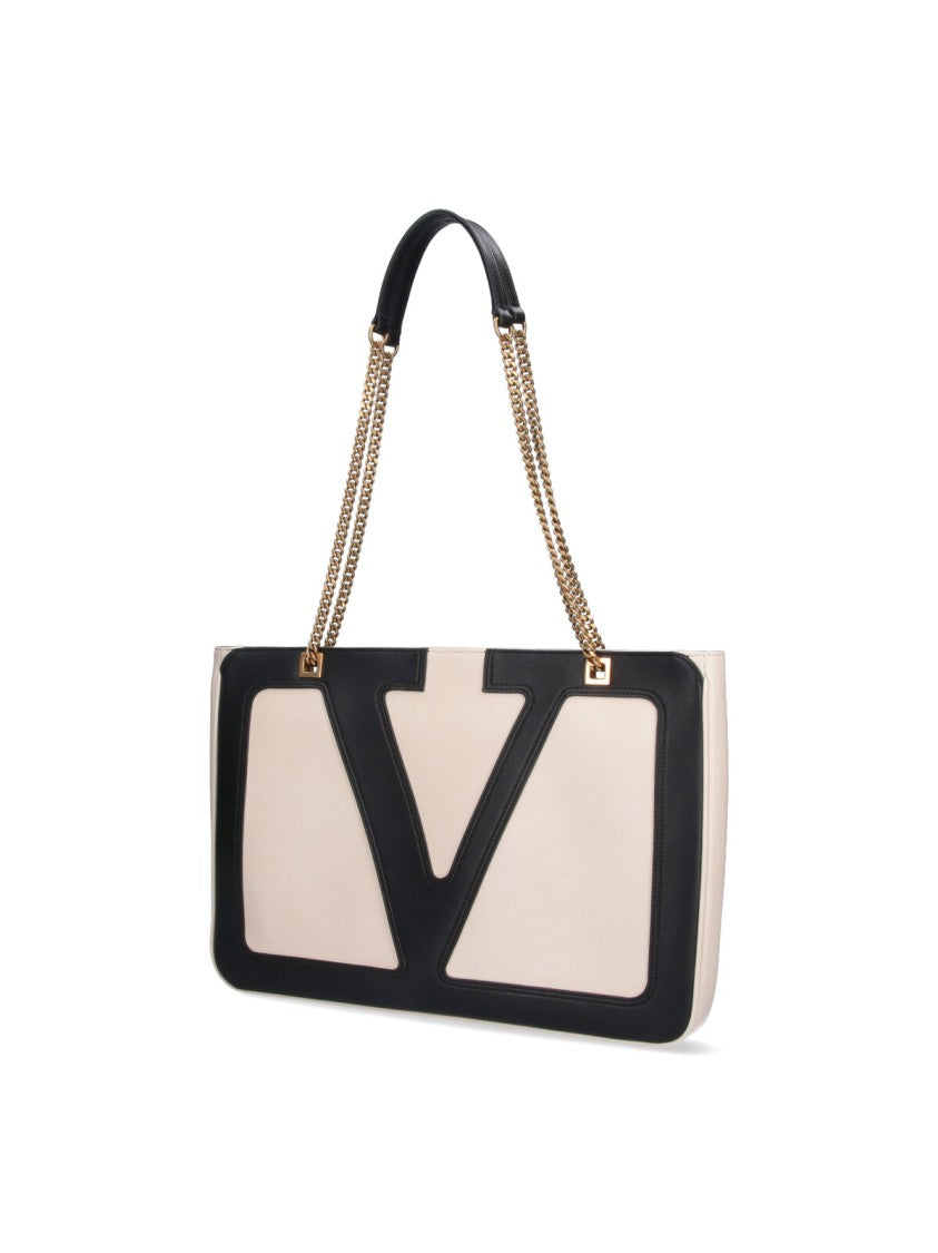 Valentino Garavani Rectangular Handbag With Geometric V Design