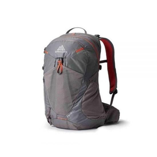 Gregory Compact Grey Backpack With Multi-Compartment Design