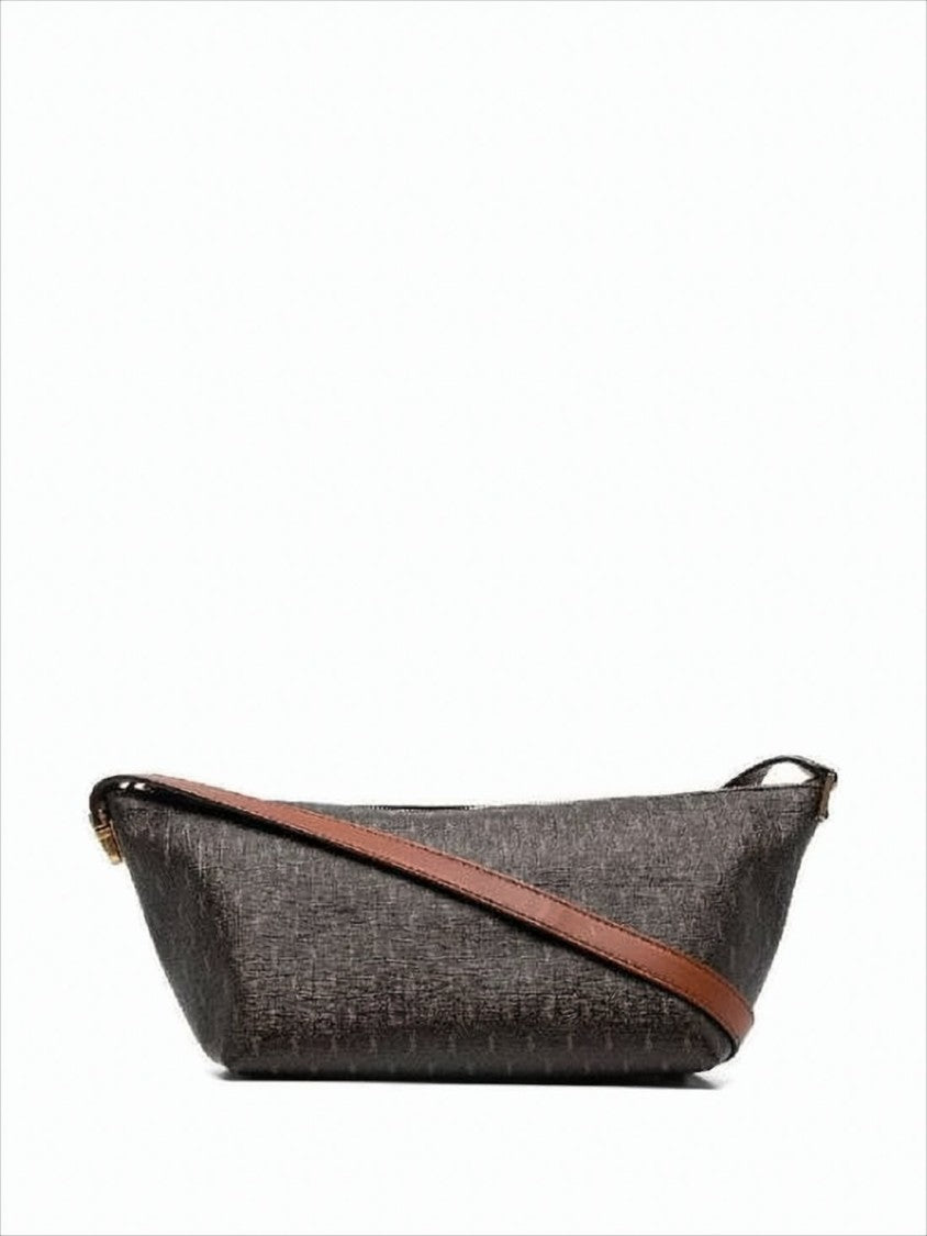 Saint Laurent Structured Monogram Crossbody Bag With Gold-Tone Hardware