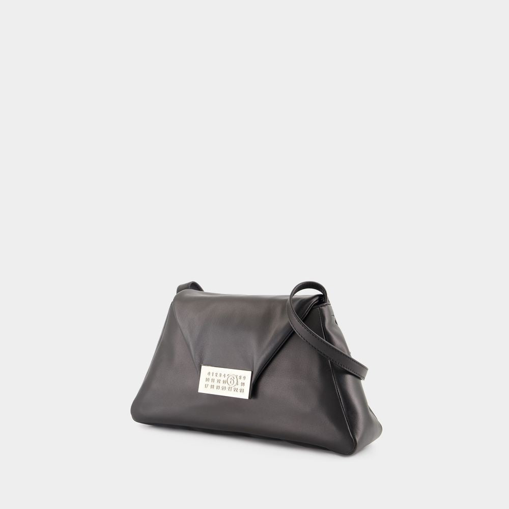 Mm6 By Maison Margiela Numeric Medium Soft Crossbody - Leather - Black
