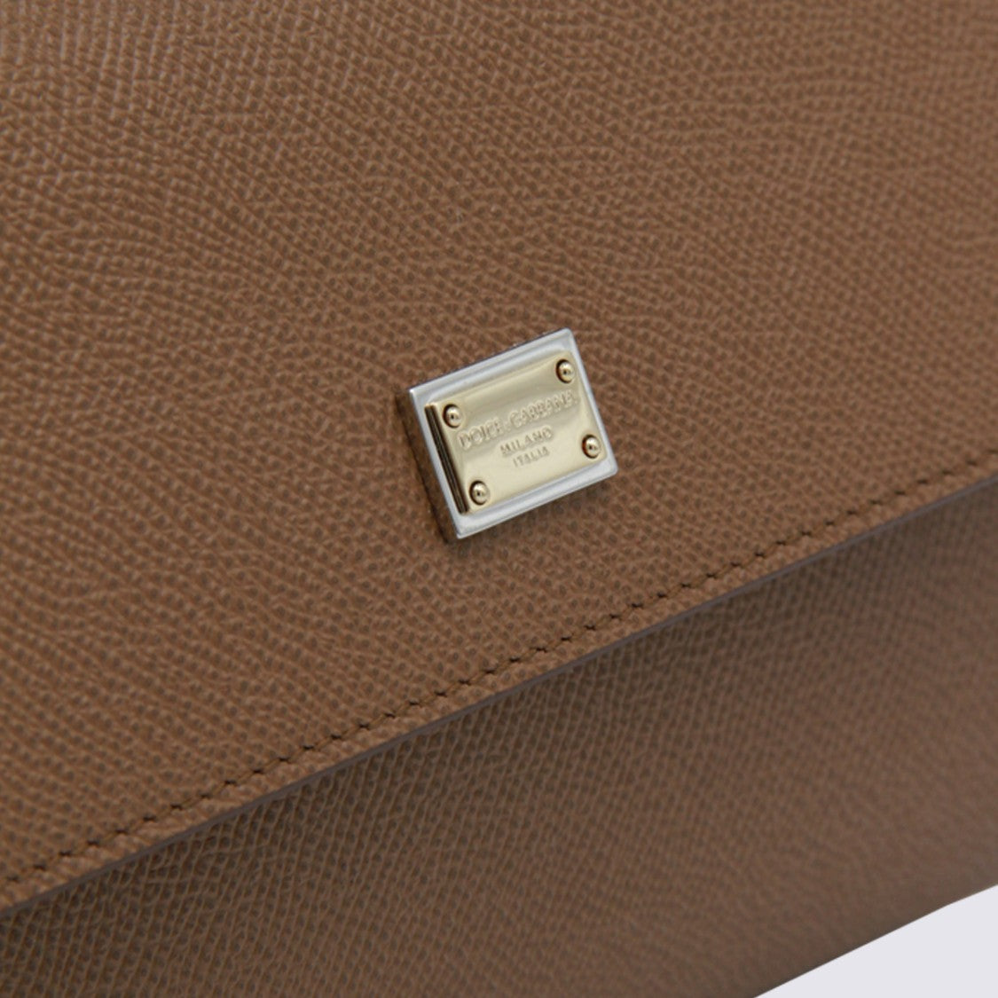 Dolce & Gabbana Trapezoidal Handbag With Gold-Tone Hardware