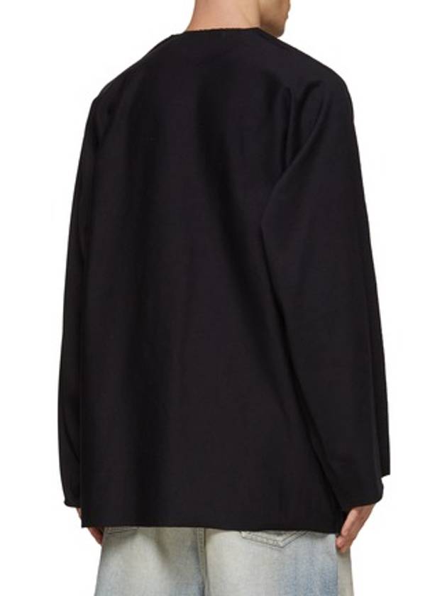 Luxury Balenciaga Trending 2025 Icon Flat Long Sleeve T-Shirt Black