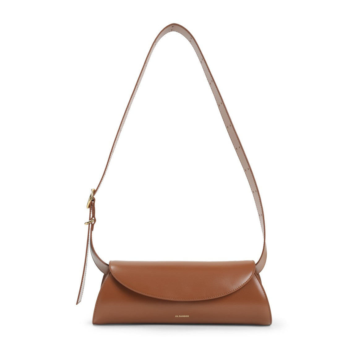 Jil Sander Tan Leather Cannolo Bag