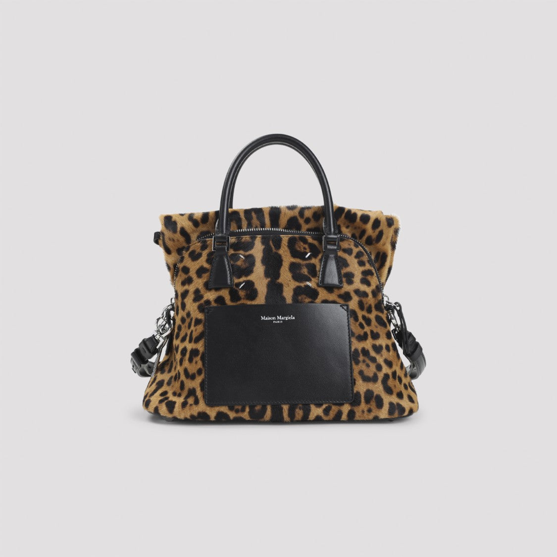 Maison Margiela Structured Calf Hair Handbag
