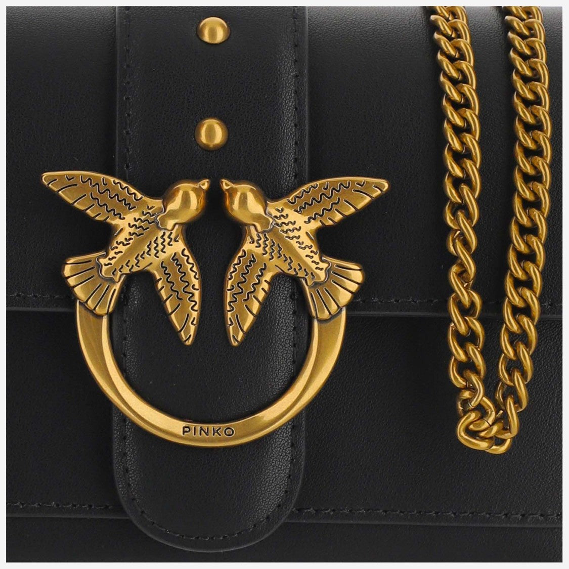 Pinko Structured Leather Bag