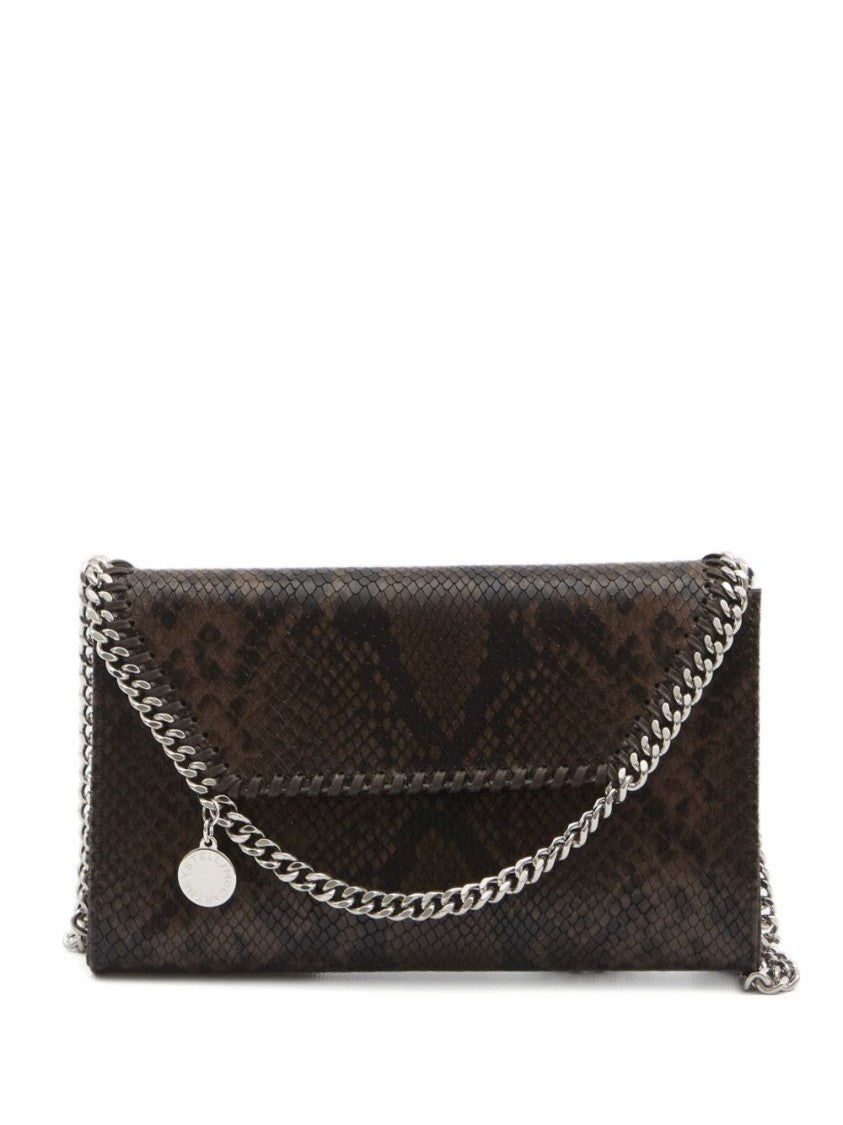 Stella Mccartney Rectangular Clutch Bag With Snakeskin Pattern