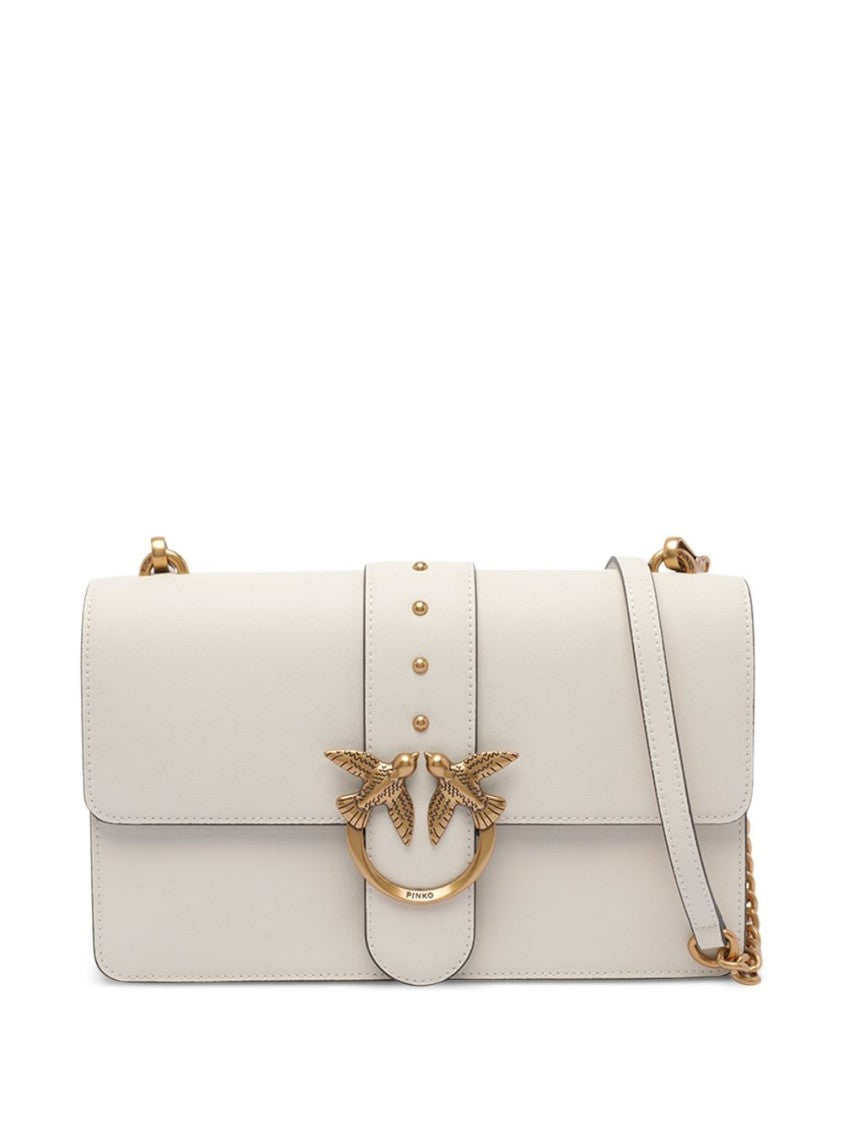 Pinko Rectangular Bag With Gold-Tone Bird Emblem