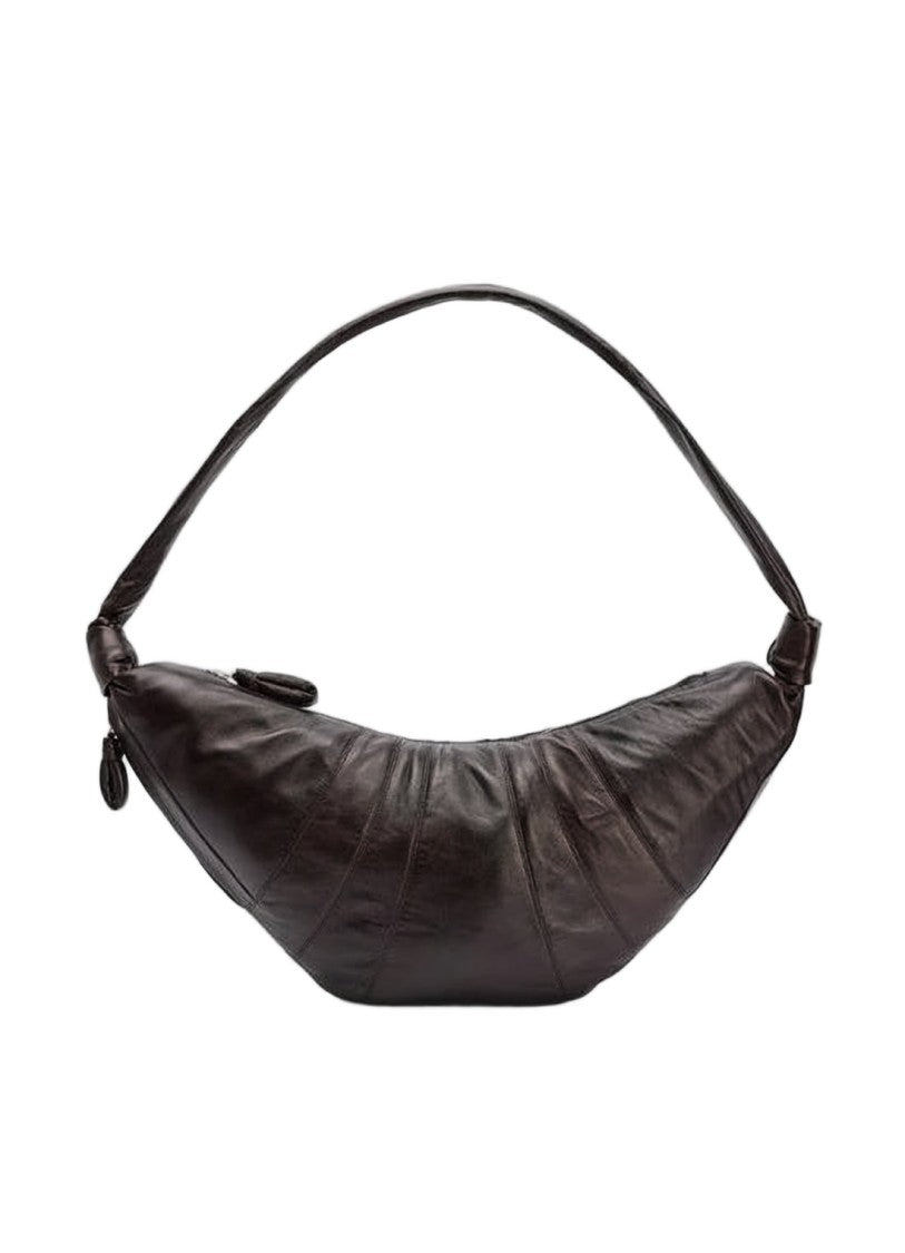 Lemaire Crescent-Shaped Lambskin Shoulder Bag With Minimalist Design