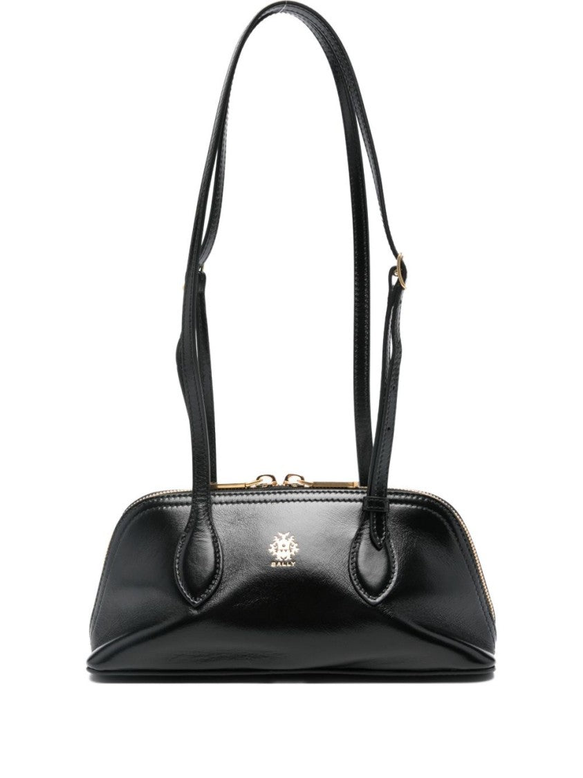 Bally Structured Black Leather Bag