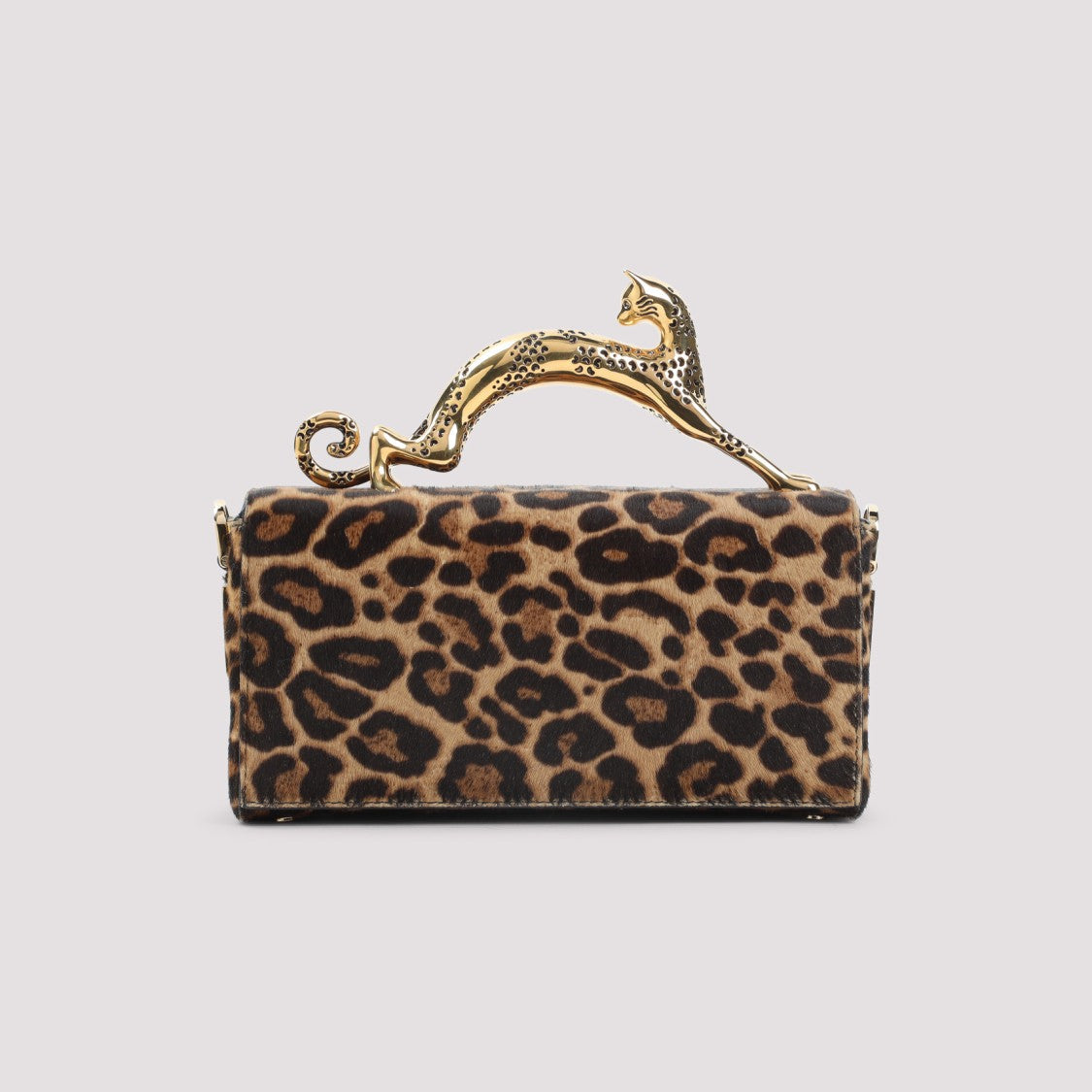 Lanvin Rectangular Handbag With Bold Leopard Print