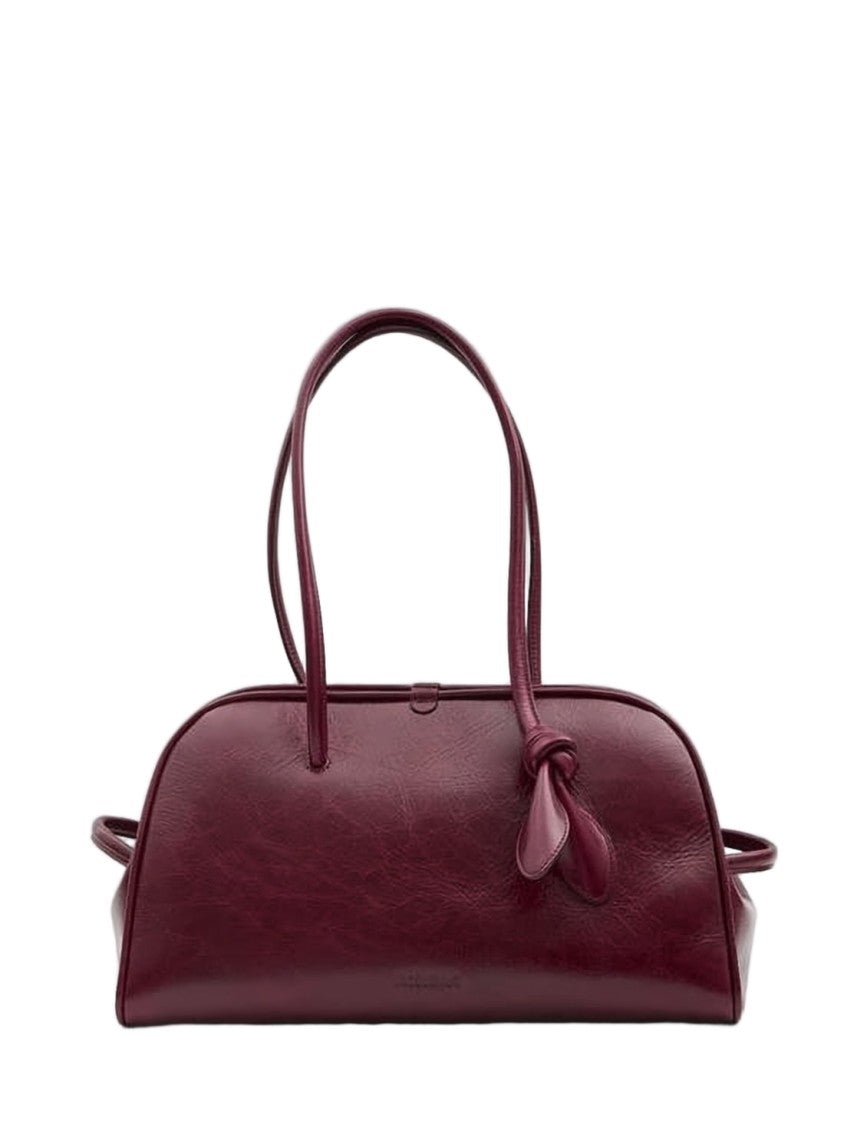 Jacquemus Elongated Rectangular Burgundy Tote Bag