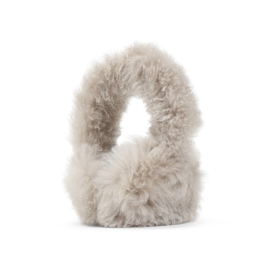 Yves Salomon Round Lamb Fur Accessory With Fluffy Texture
