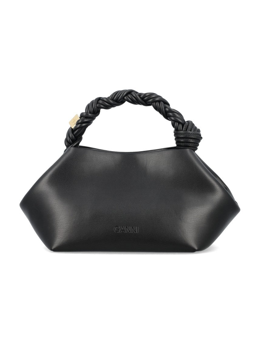 Ganni Small Bow Braided Bag