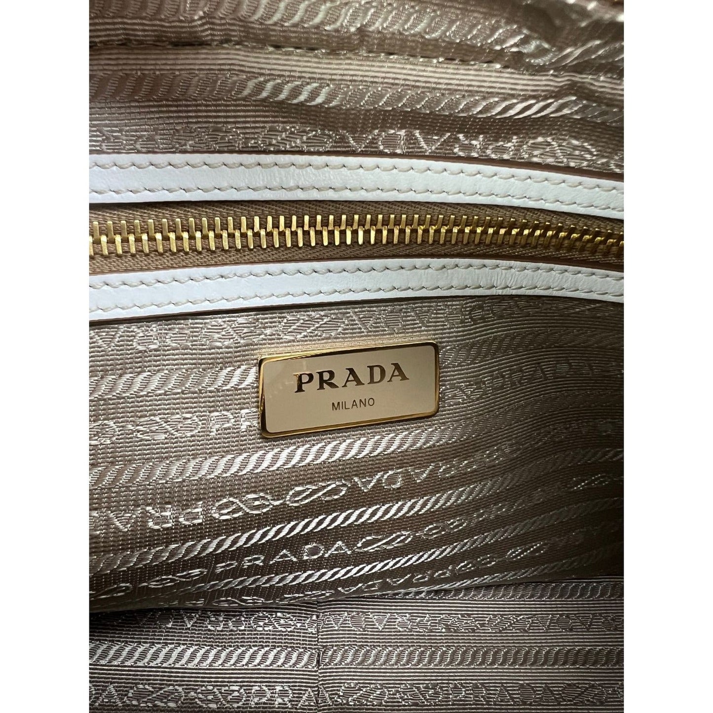 Prada Khaki Canvas Camera Crossbody