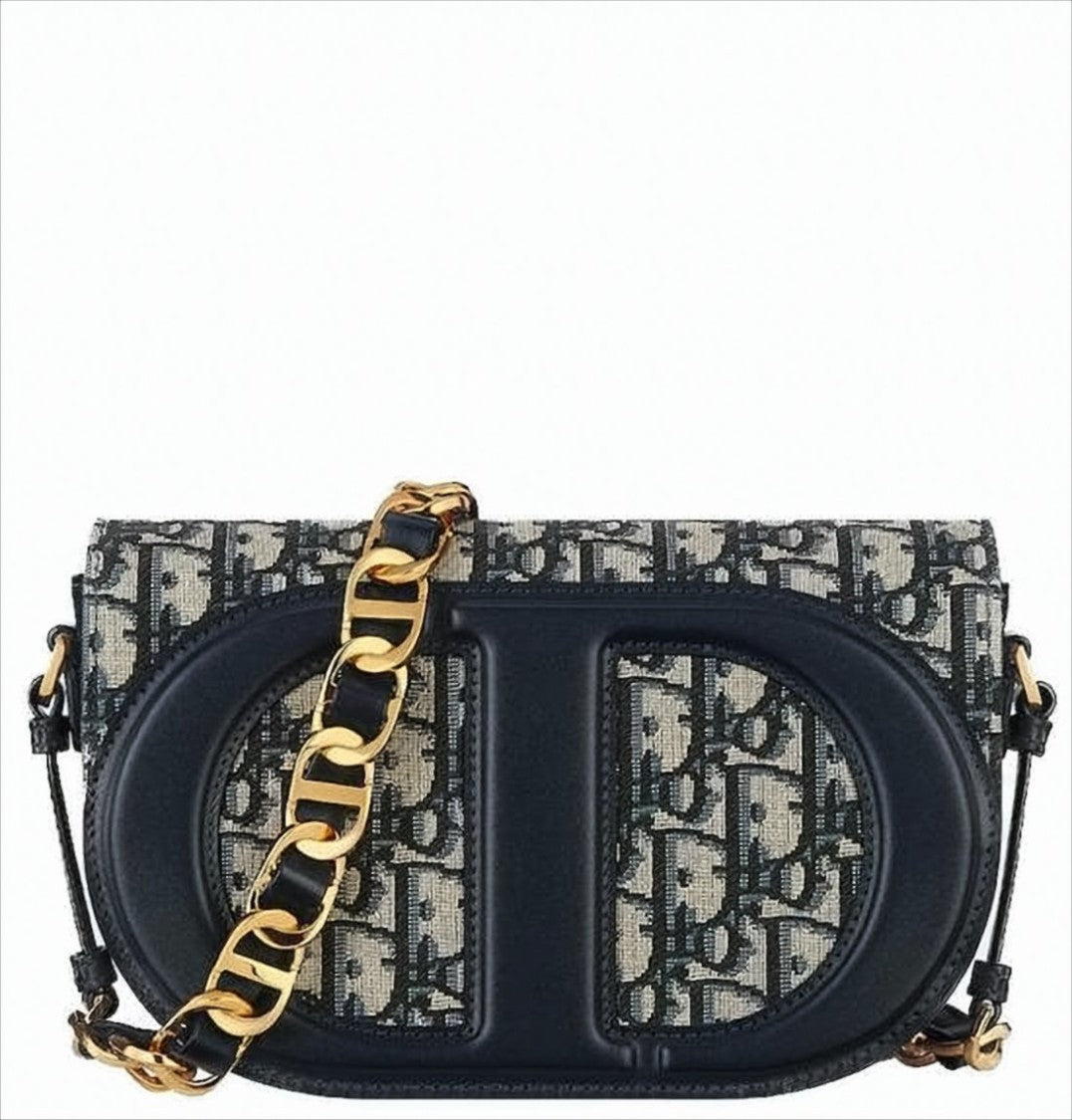 Christian Dior Canvas Monogram Shoulder Bag
