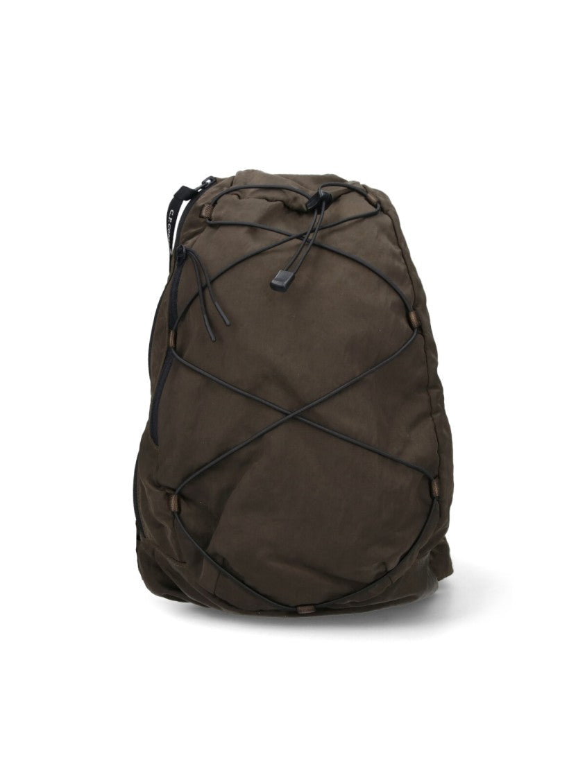 C.P. Company Logo Sling Backpack – Green