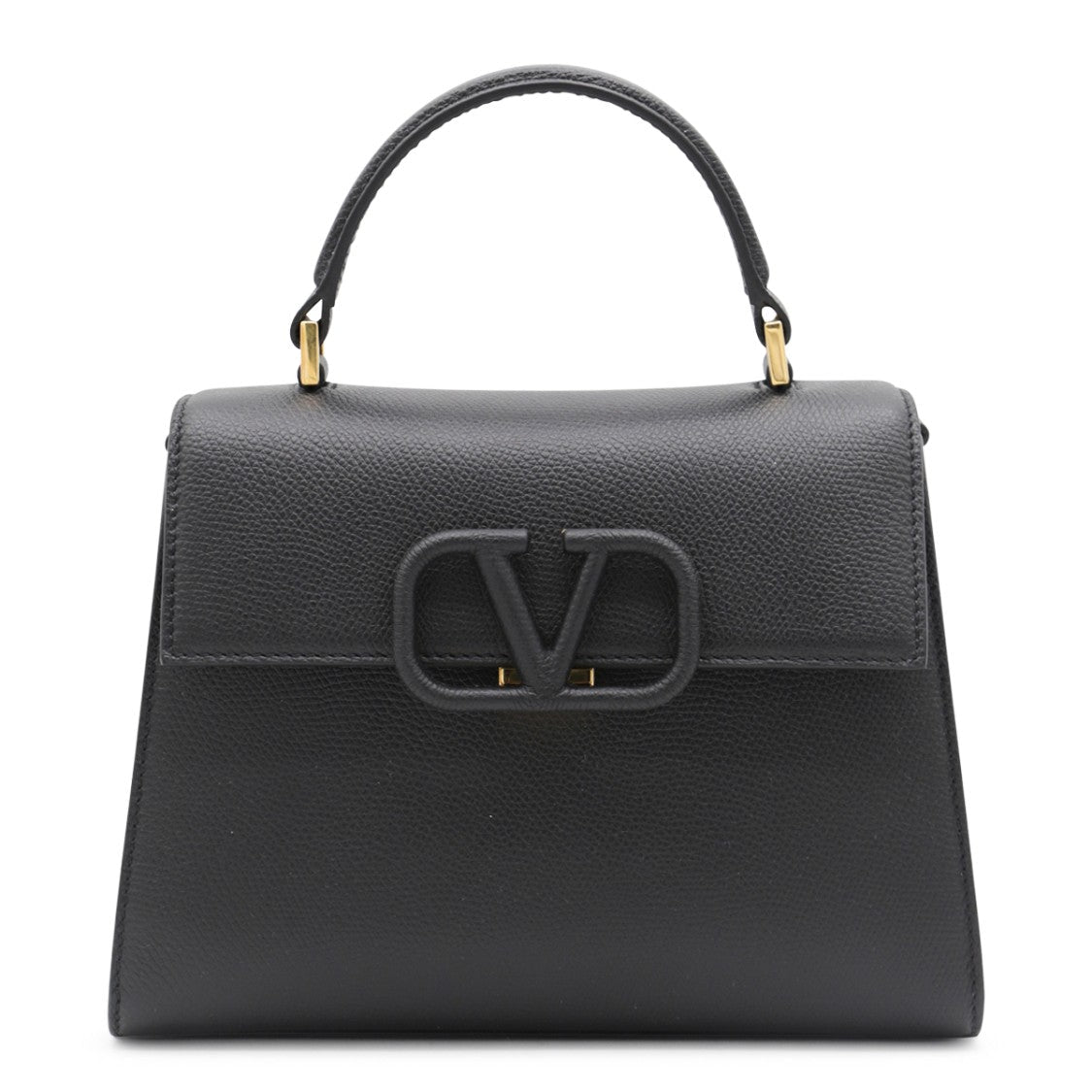 Valentino Garavani Structured Handbag With Pebbled Texture