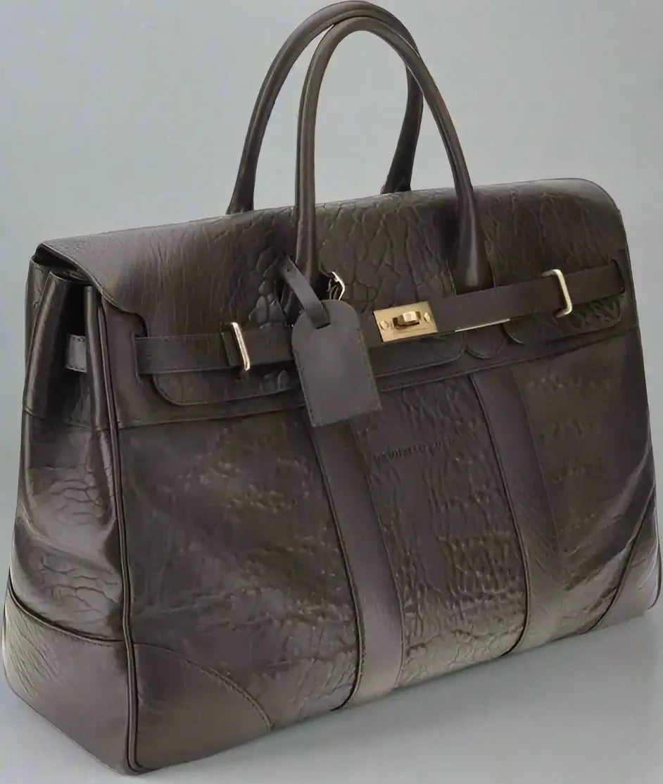 Brunello Cucinelli Men's Leather Country Travel Bag