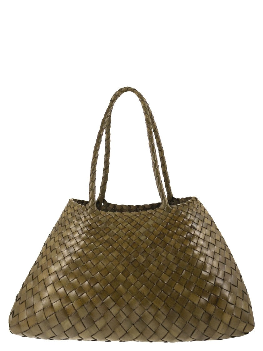 Dragon Santa Croce Big - Woven Leather Bag
