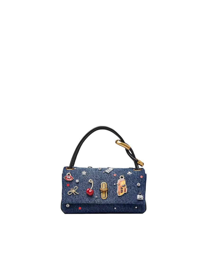Marc Jacobs Handbag The Trinket Charm Denim Mini Dual Bag
