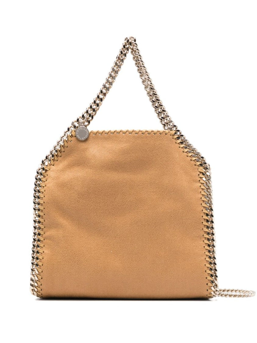 Stella Mccartney Geometric Red Handbag With Chain Strap And Contrast Stitching