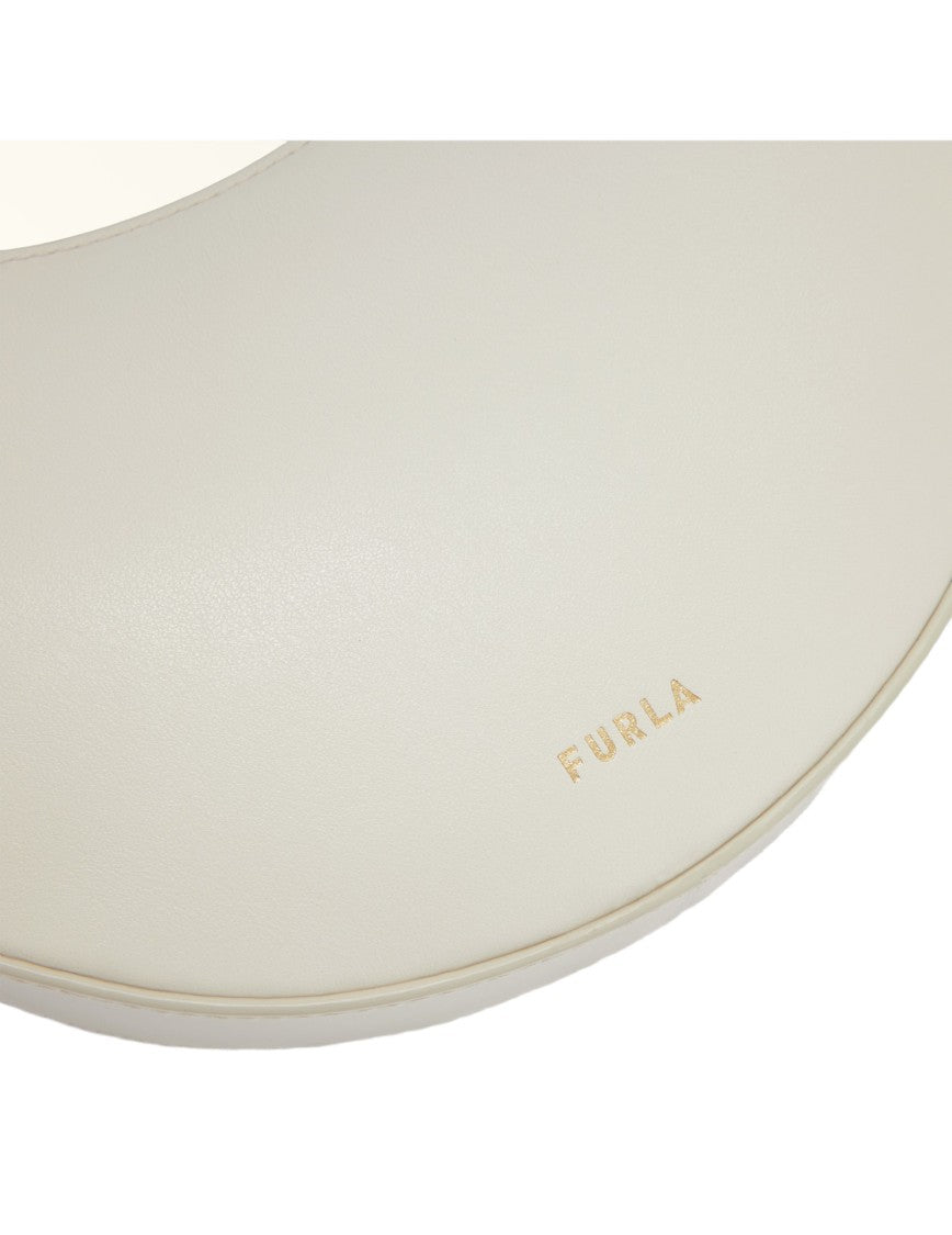 Furla Delizia Mini Hobo Bag In Cream Leather