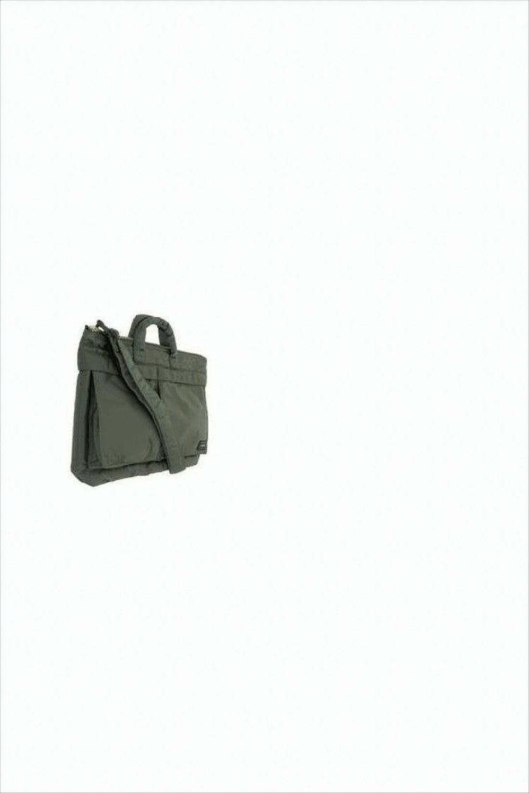 Porter Green Nylon Crossbody Bag