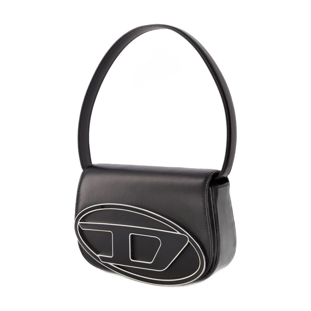 Diesel 1Dr Shoulder Bag - Leather - Black