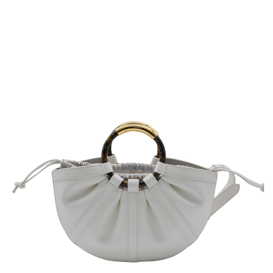 Coccinelle Soft-Gathered Handbag With Tortoiseshell Accents