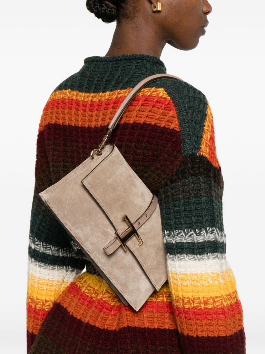 Tod's Structured Suede Handbag