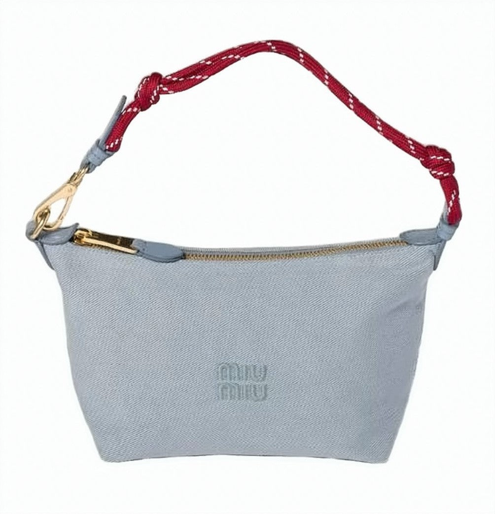 Miu Miu Textured Cotton Tote Bag