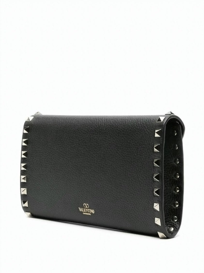 Valentino Garavani Textured Calf Leather Shoulder Bag