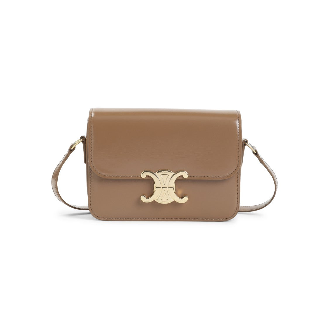 Celine Shoulder Bag With Logo-Shaped Buckle