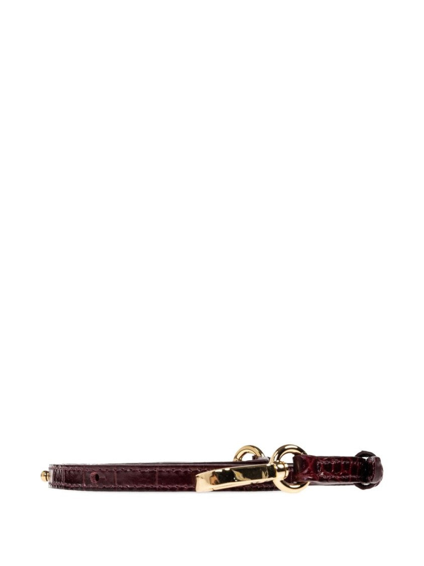 Wandler Mini Croc-Effect Top-Handle Bag