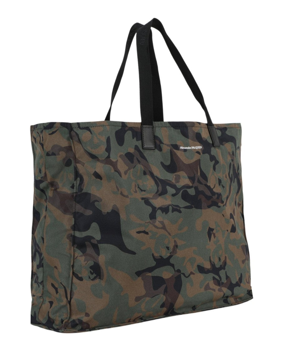 Alexander Mcqueen Camouflage Print Tote