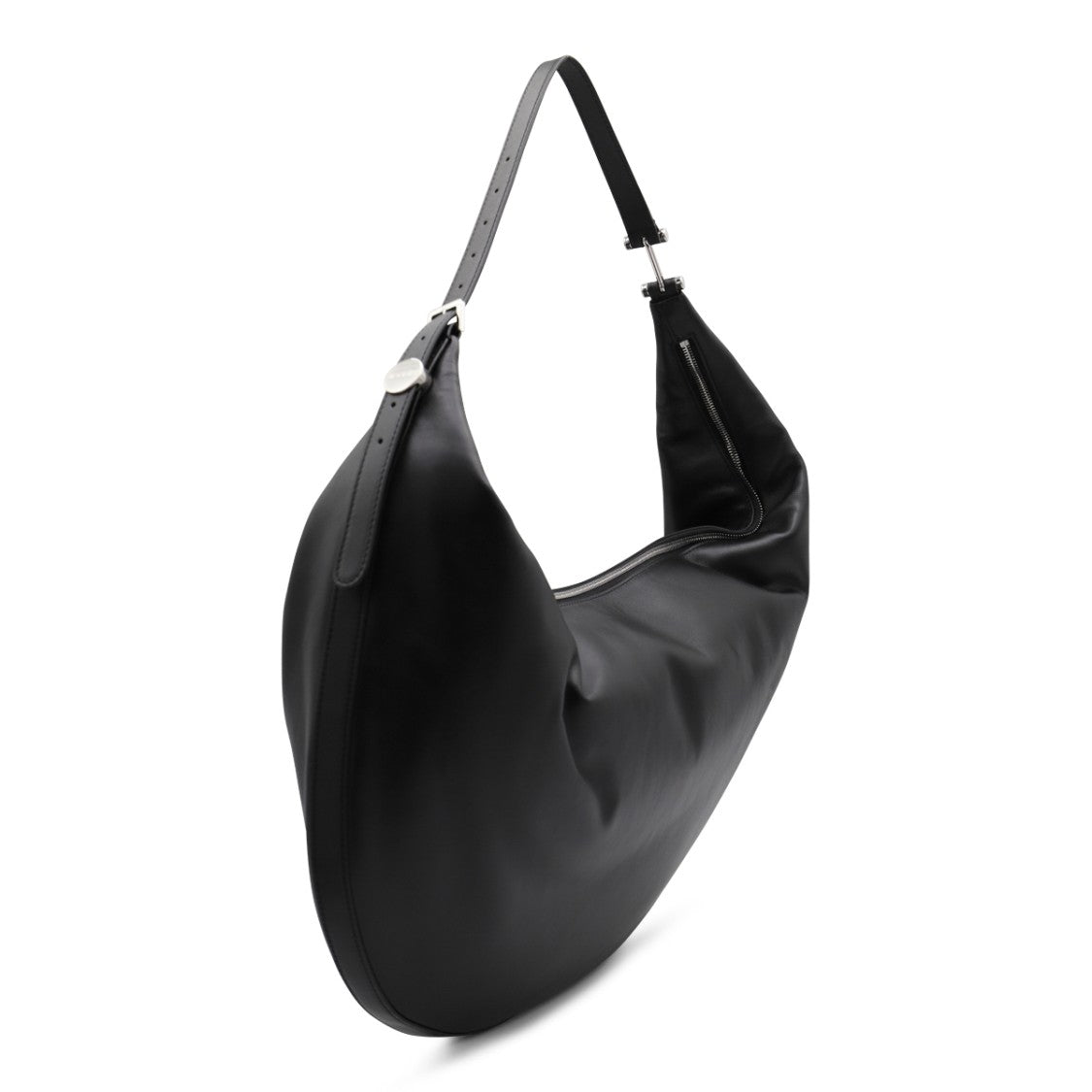 Marni Black Leather Hobo Dot Shoulder Bag
