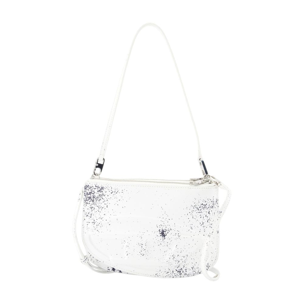 Diesel 1Dr Twin Pouch - Leather - White